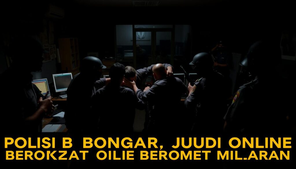 penangkapan sindikat judi online