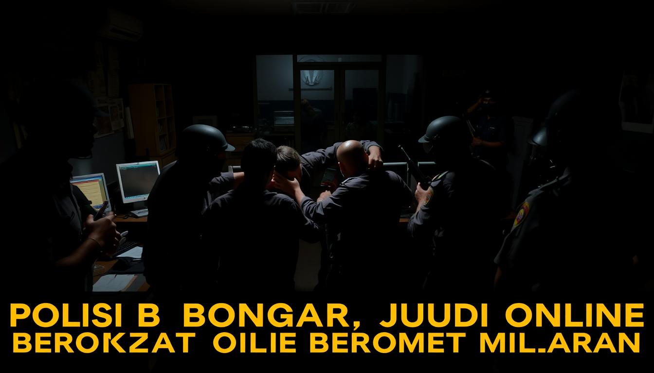 penangkapan sindikat judi online