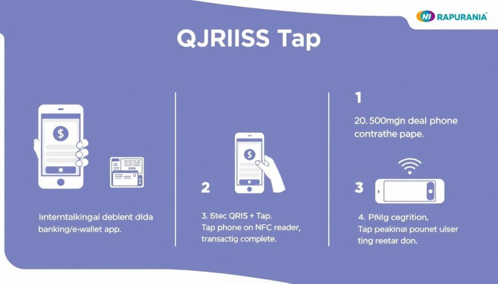 Langkah-langkah menggunakan QRIS Tap dari membuka aplikasi hingga transaksi selesai Langkah-langkah menggunakan QRIS Tap dari membuka aplikasi hingga transaksi selesai