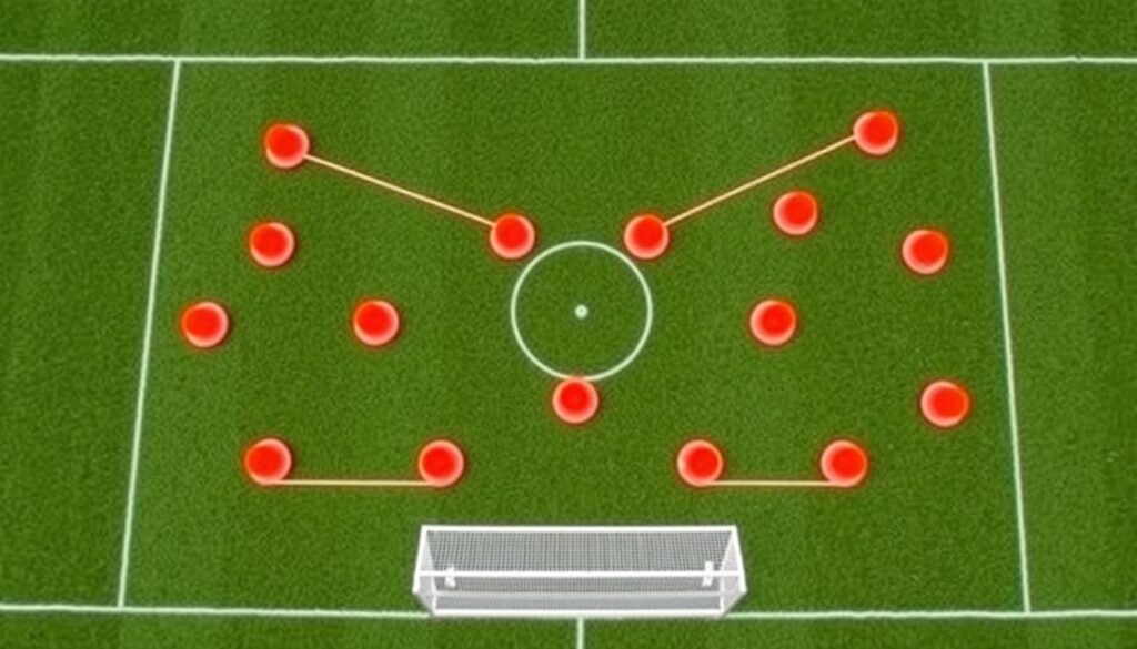 Pola latihan cone drill untuk meningkatkan Agility Drill dan Reaction Time