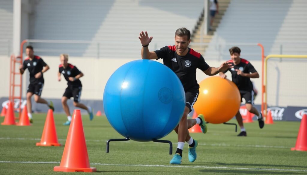 Sesi latihan yang menggabungkan Agility Drill dan Reaction Time untuk hasil optimal
