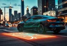 AR mobil BMW GPS proyeksi